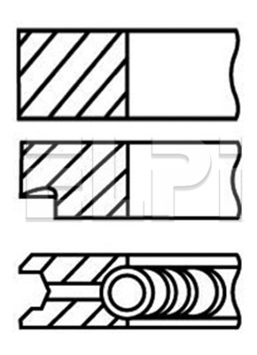 Set segmenti piston, compresor LP189 3423 STD ELPI
